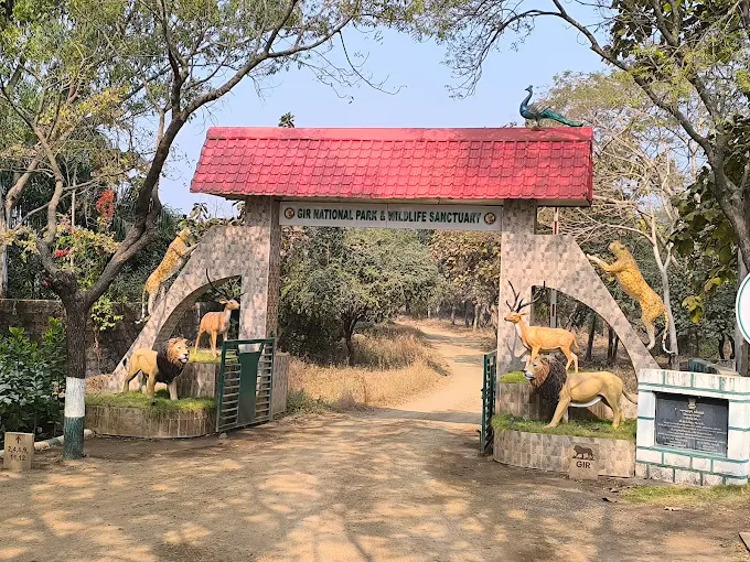 Entrance gate of Gir National Park and Wildlife Sanctuary